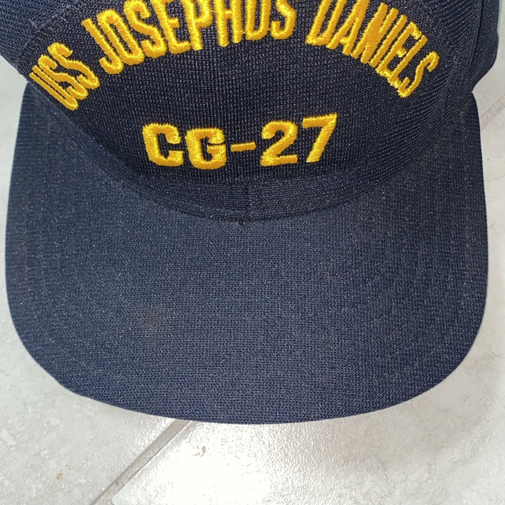 New Era USS Josephus Daniels CG-27 Black Embroidered Adjustable Baseball Hat - Picture 3 of 8